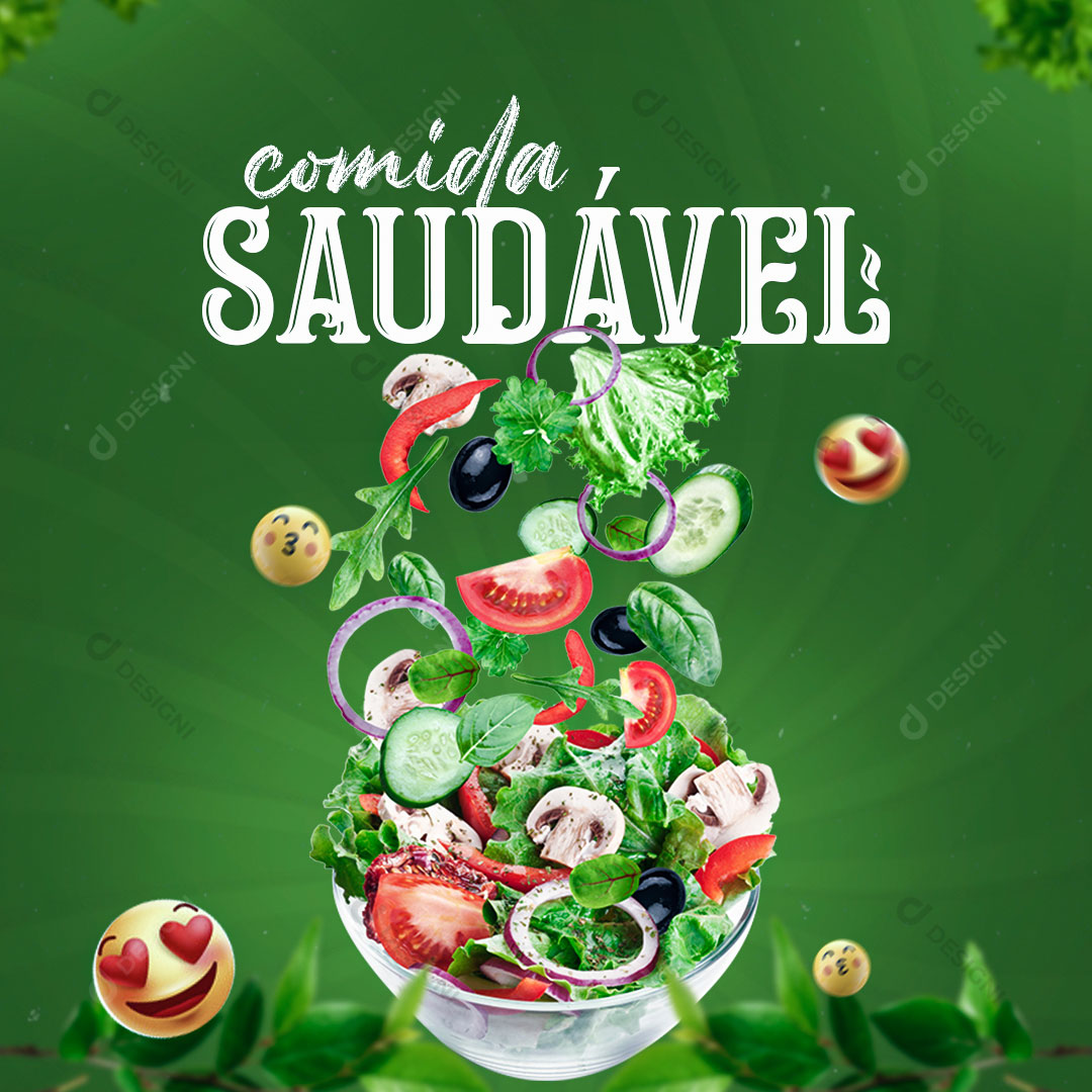 Comida Saudável Nutricionista Saúde Social Media PSD Editável