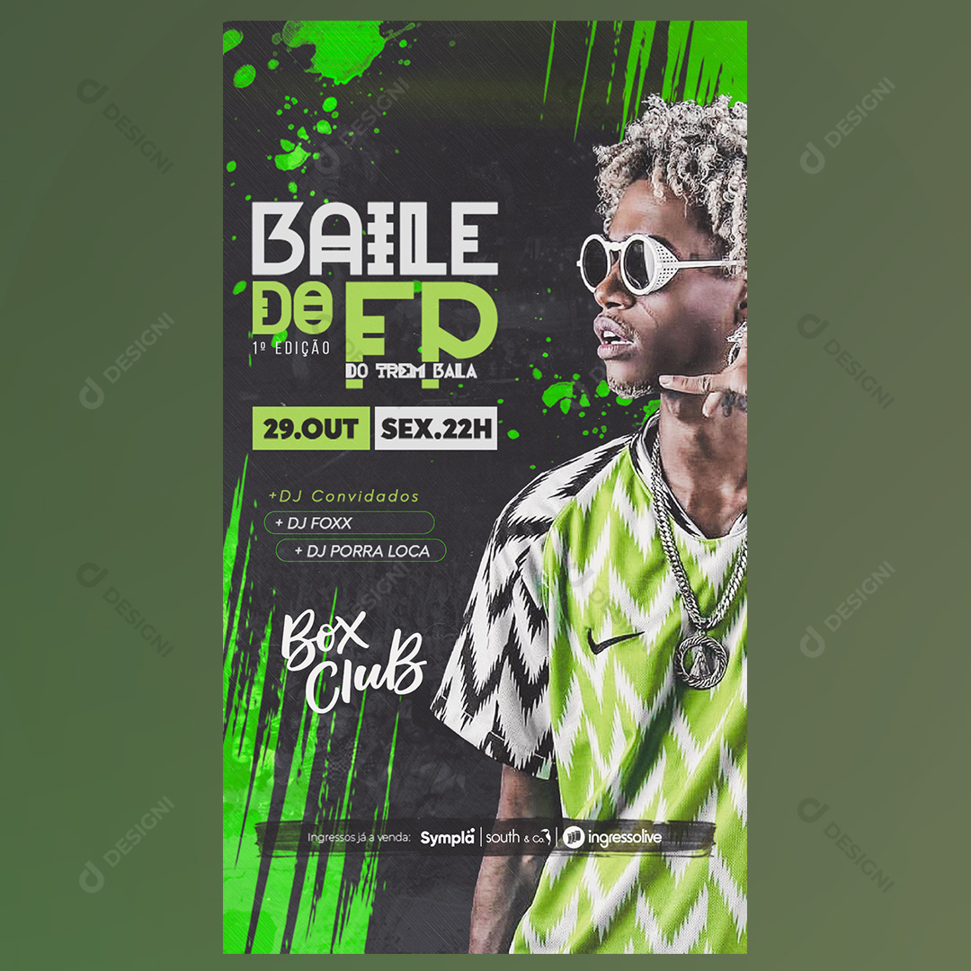 Flyer Evento Stories Social Media PSD Edtável