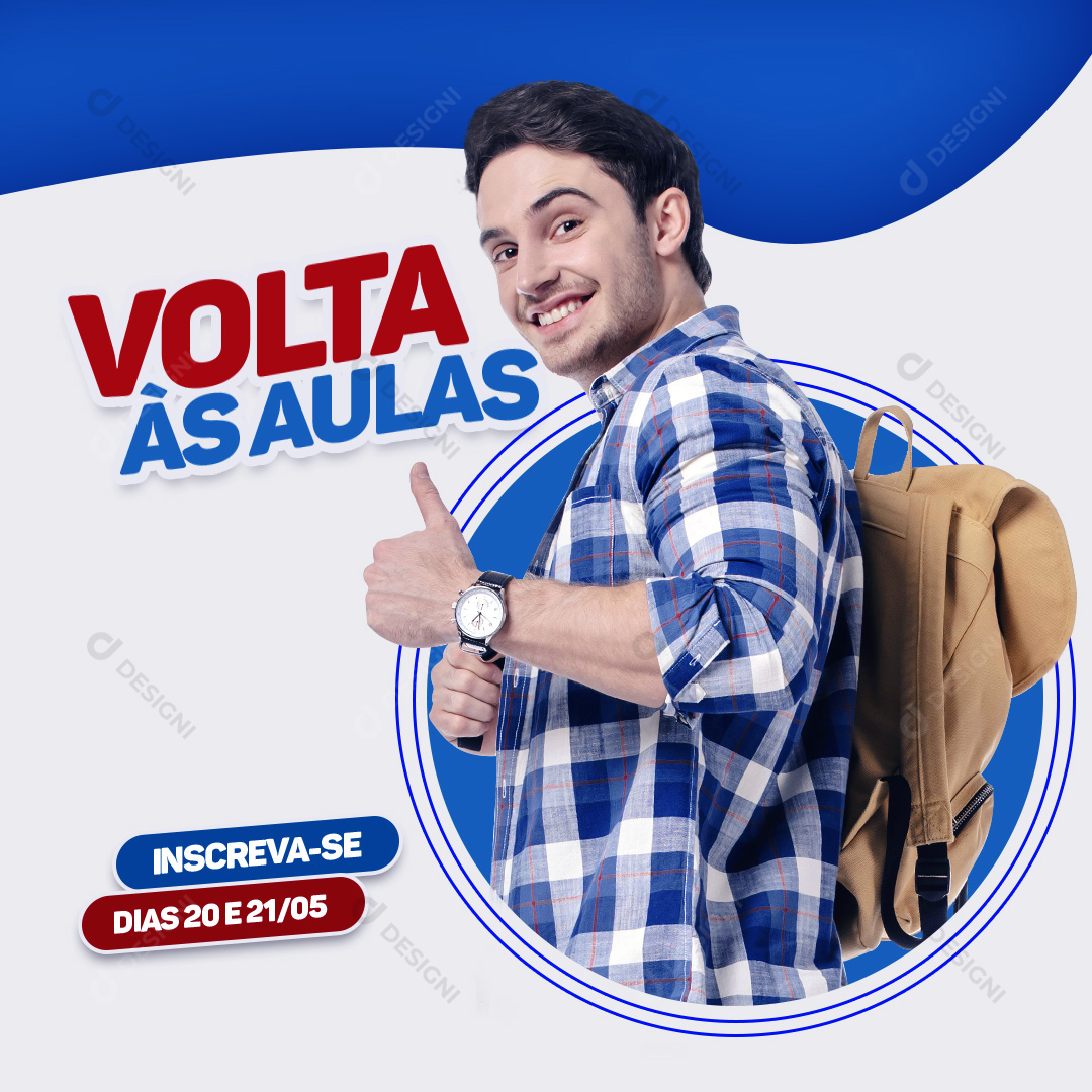 Volta às Aulas Social Media PSD Editável