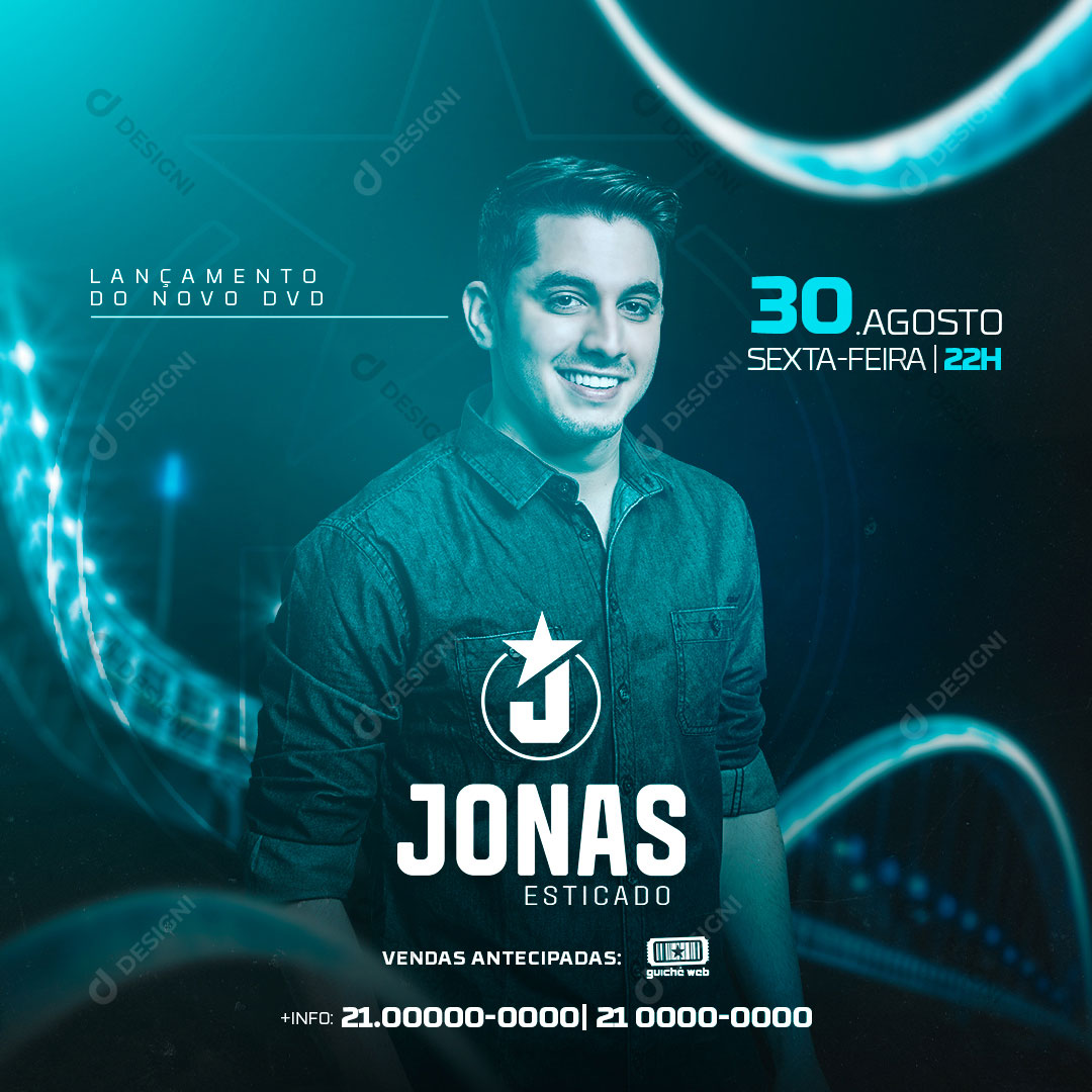 Flyer Artistas Eventos Social Media Post PSD Editável