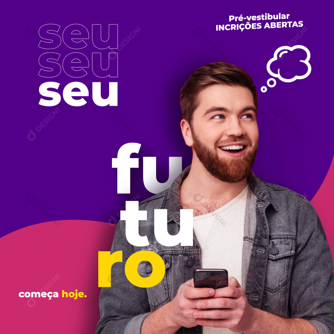 Pré Vestibular Social Media PSD Editável