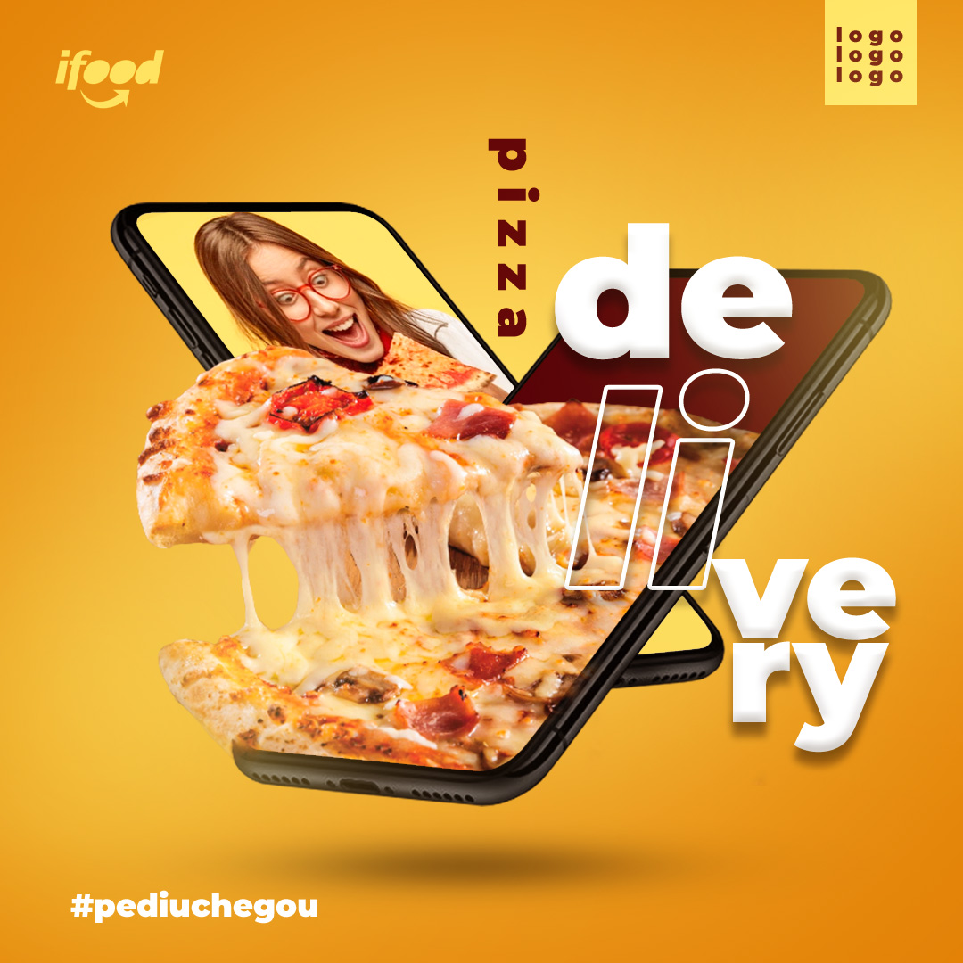 Pizza Pizzarias Social Media PSD Editável Deliverys