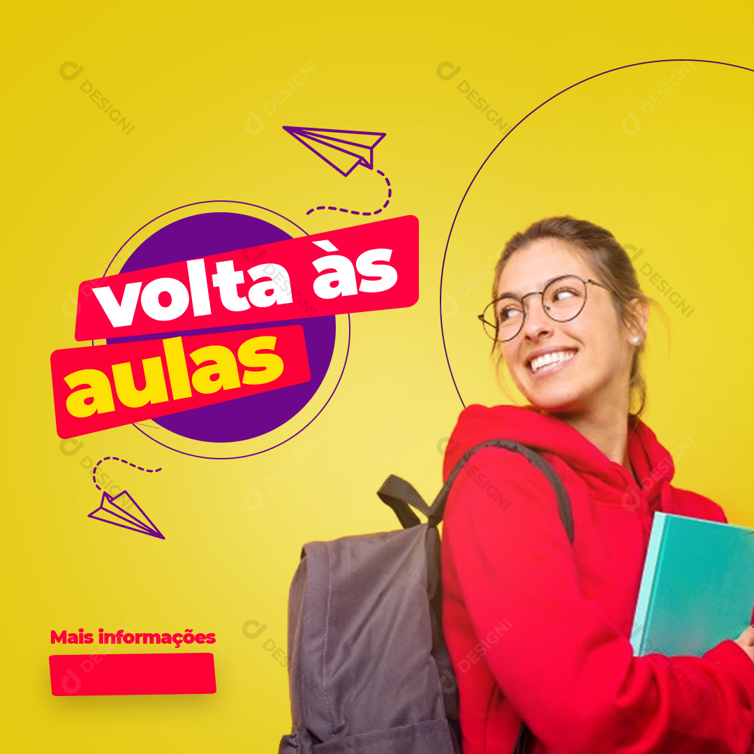 Volta às Aulas Social Media PSD Editável