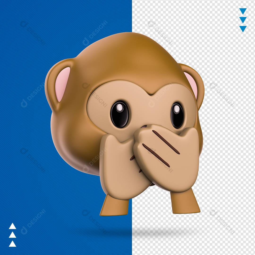 Emoji Macaco PSD