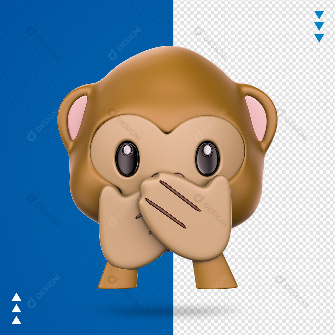 Emoji Macaco PSD