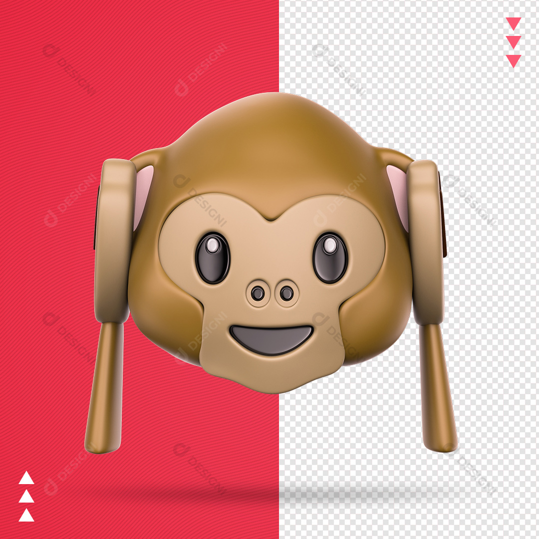 Emoji Macaco PSD