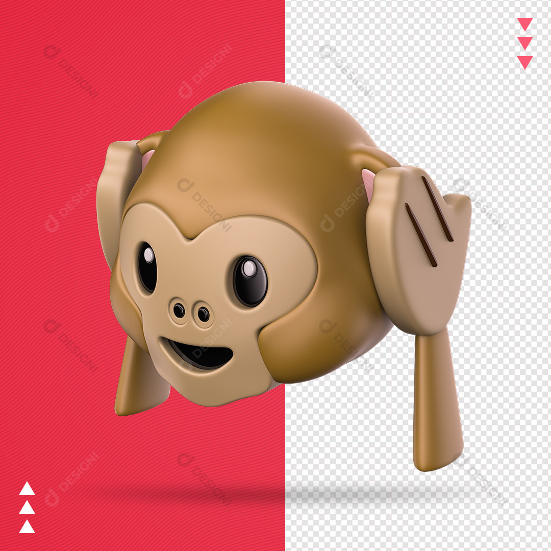 Emoji Macaco PSD