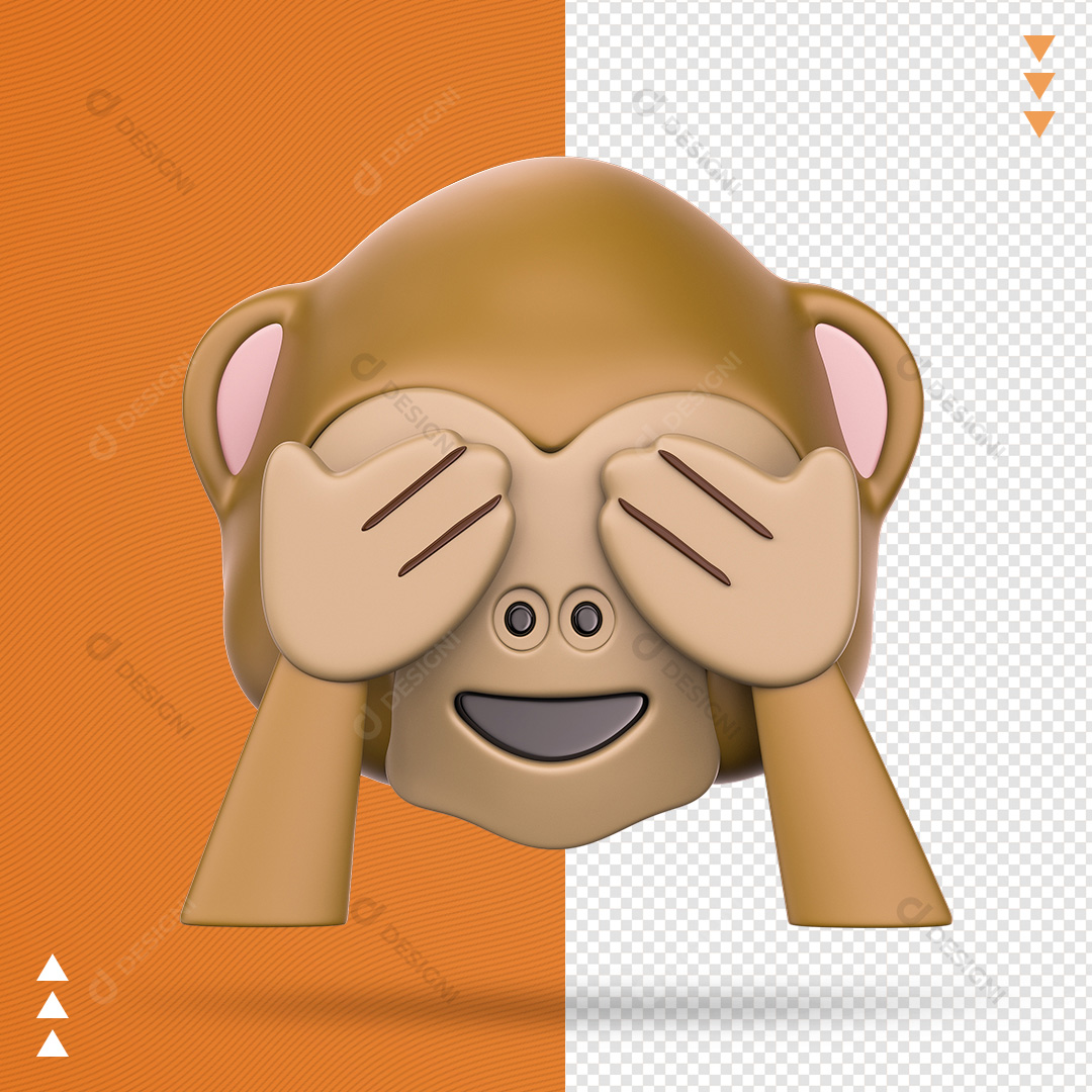 Emoji Macaco PSD