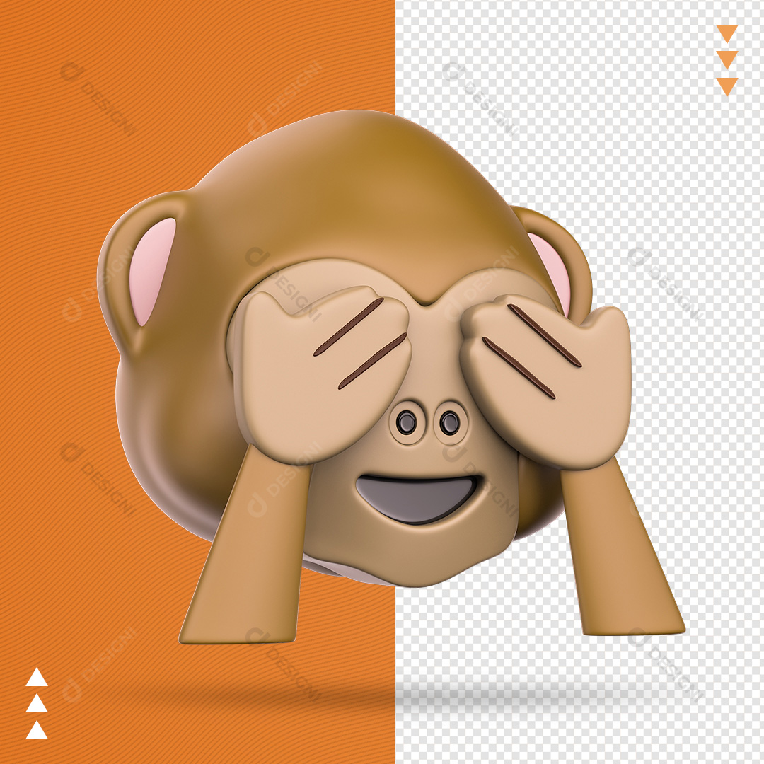 Emoji Macaco PSD