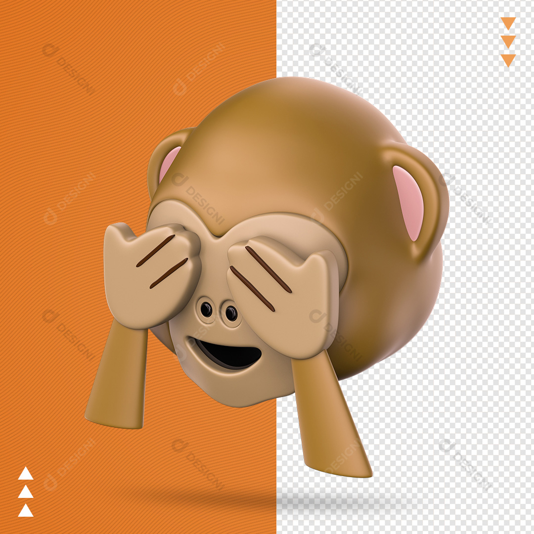 Emoji Macaco PSD