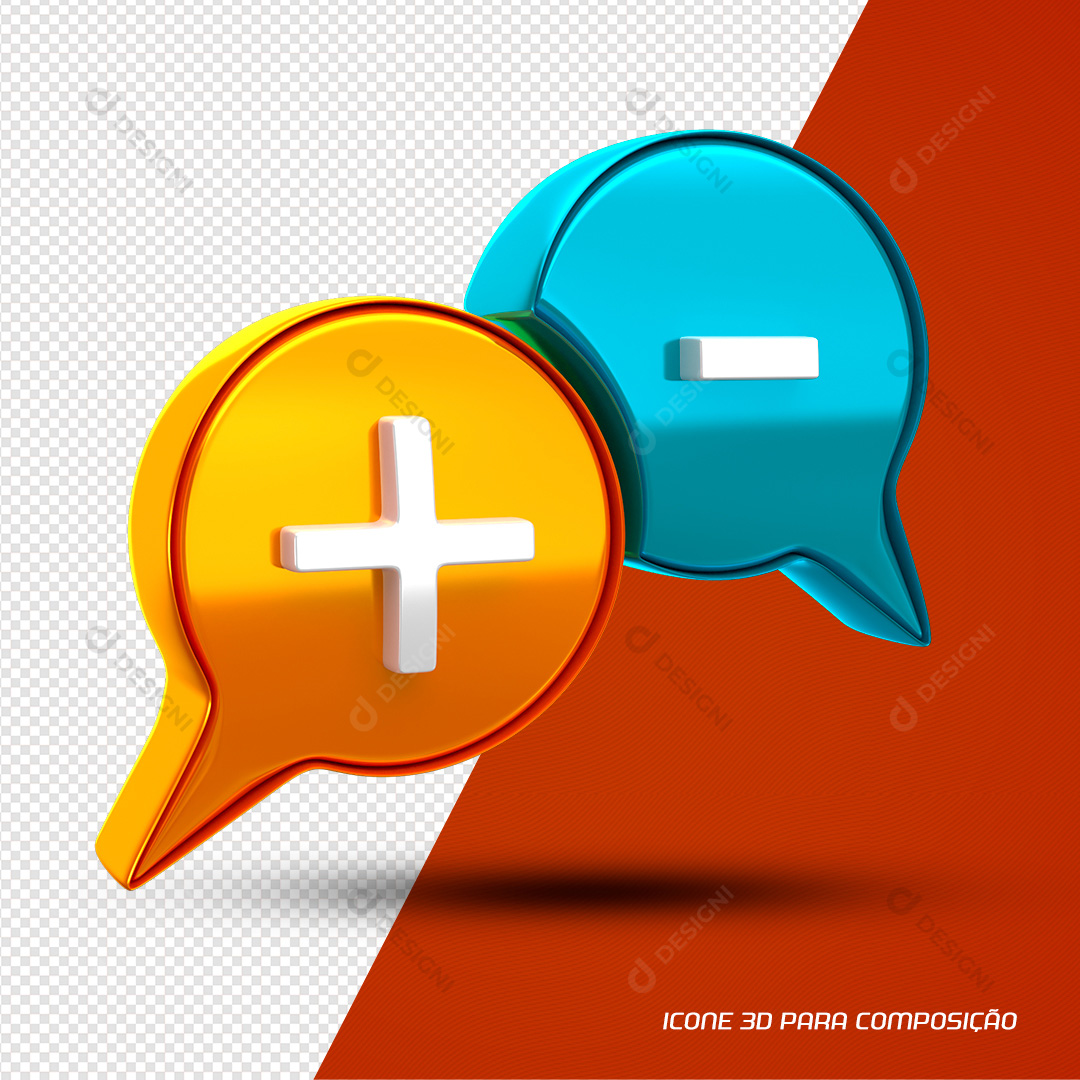 Ícone 3D Composição PNG Transparente Sem Fundo