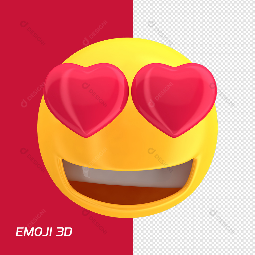 Emoji de Apaixonado PNG Transparente Sem Fundo