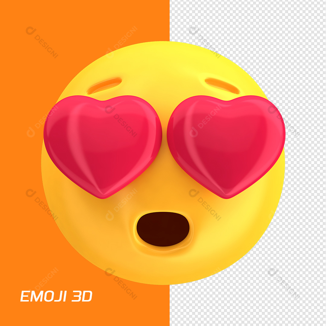 Emoji de Apaixonado PNG Transparente Sem Fundo