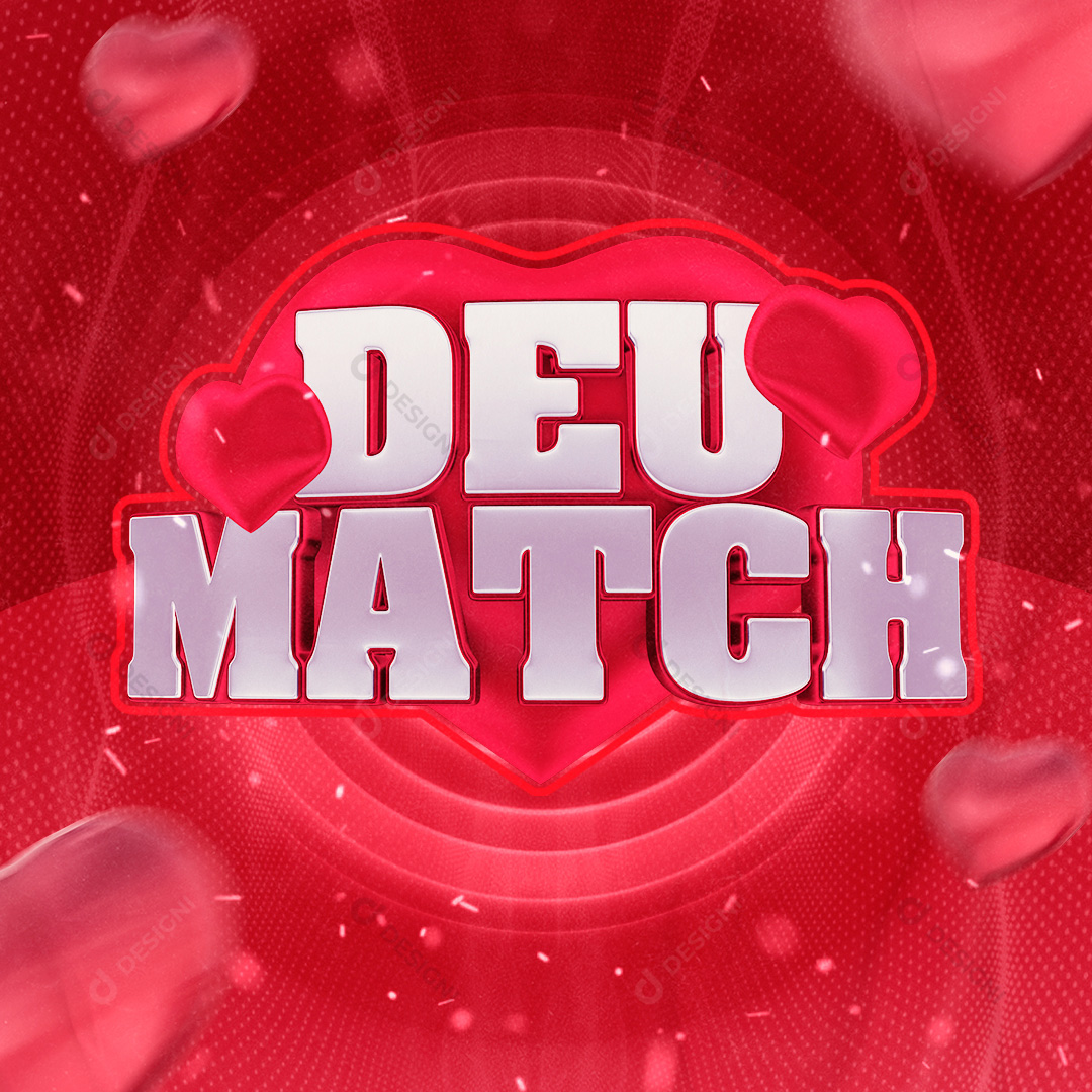Selo 3D Deu Match PSD
