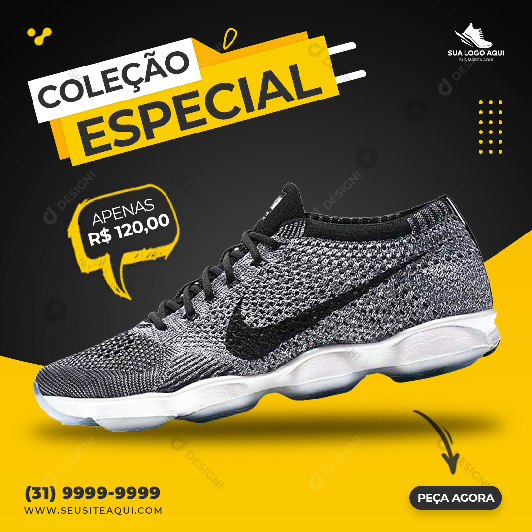 Loja de Calçados Tênis Social Media PSD Editável Promoções