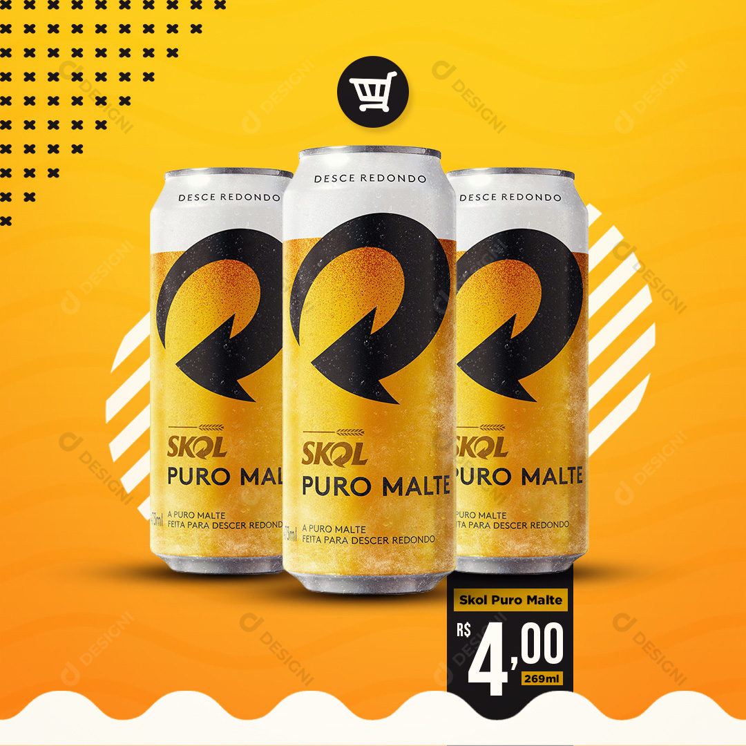 Brahma Chopp Social Media PSD Editável Bares