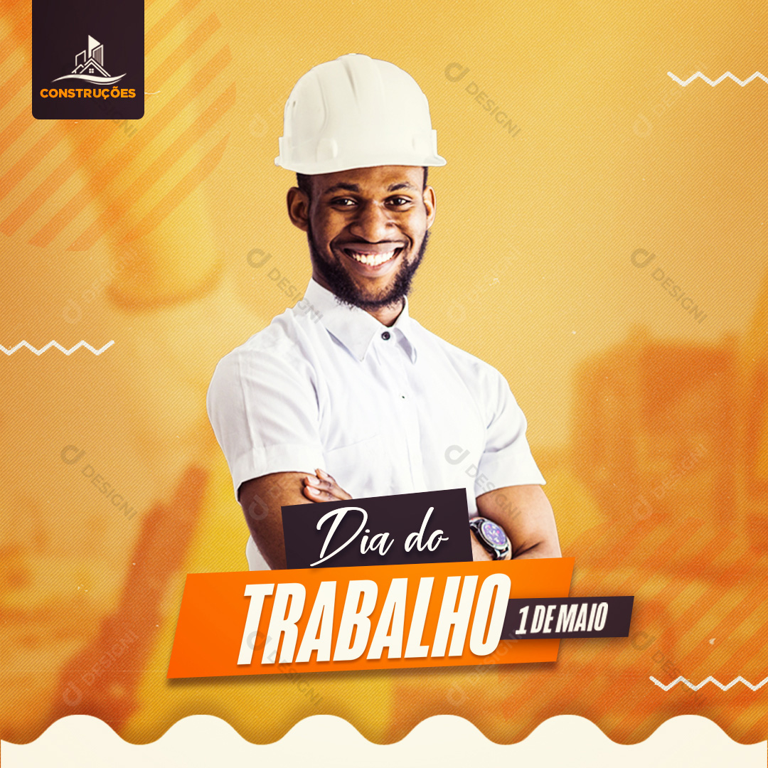 Dia do Trabalho Social Media PSD Editável Data Comemorativa