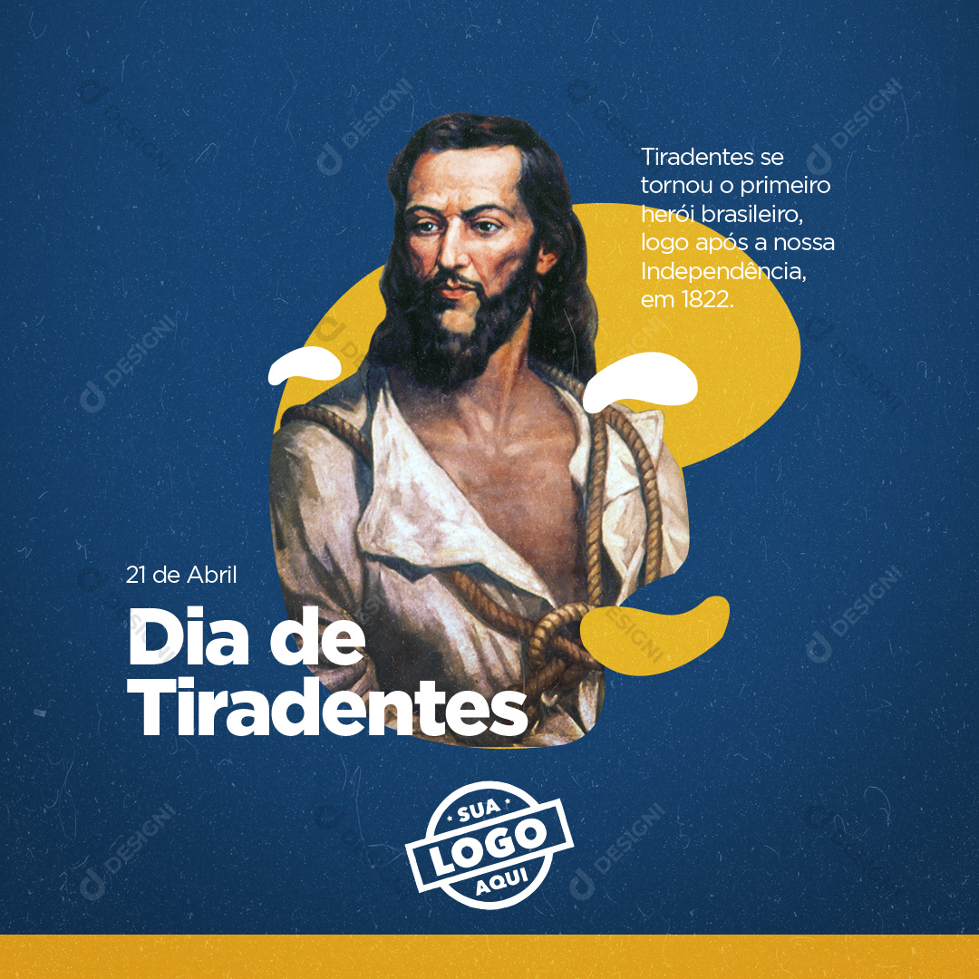 Dia de Tiradentes 21 de Abril Social Media PSD Editável Photoshop