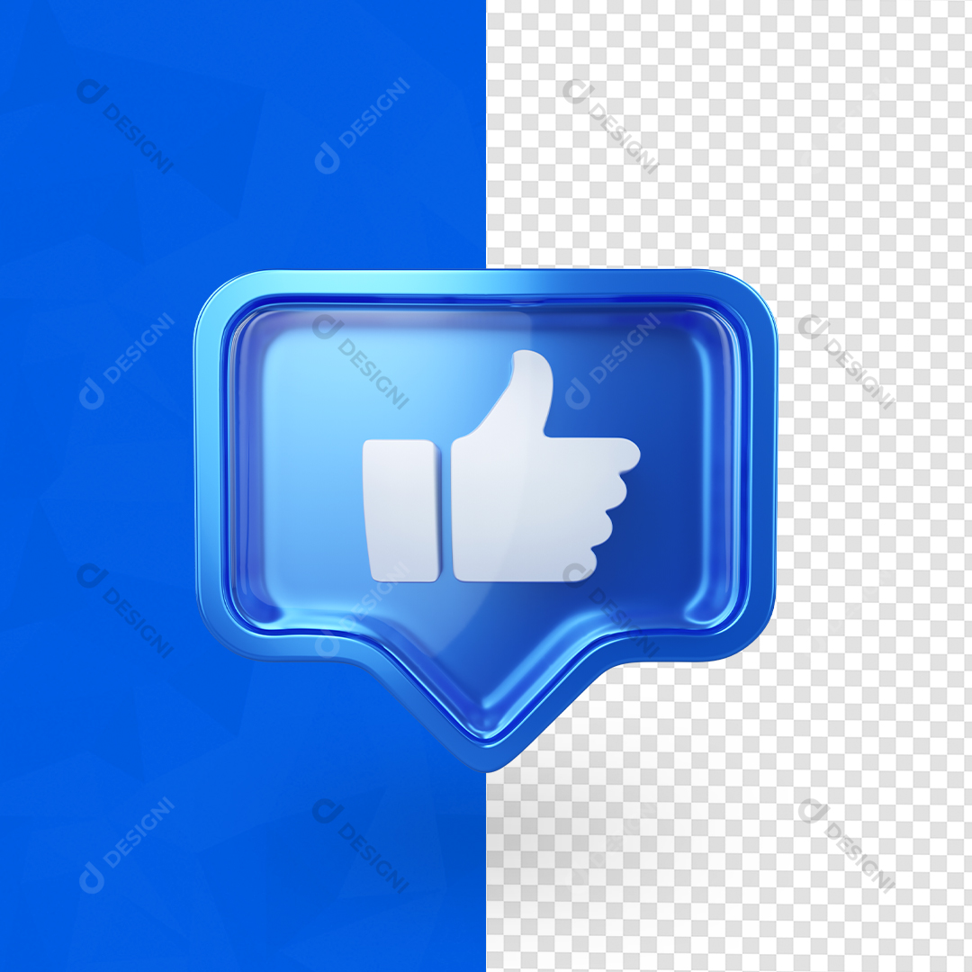Ícone 3D Do Facebook Para Composição PNG Transparente Sem Fundo