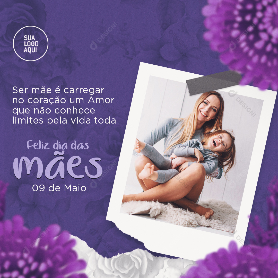 Feliz Dia Das Mães Social Media PSD Editável