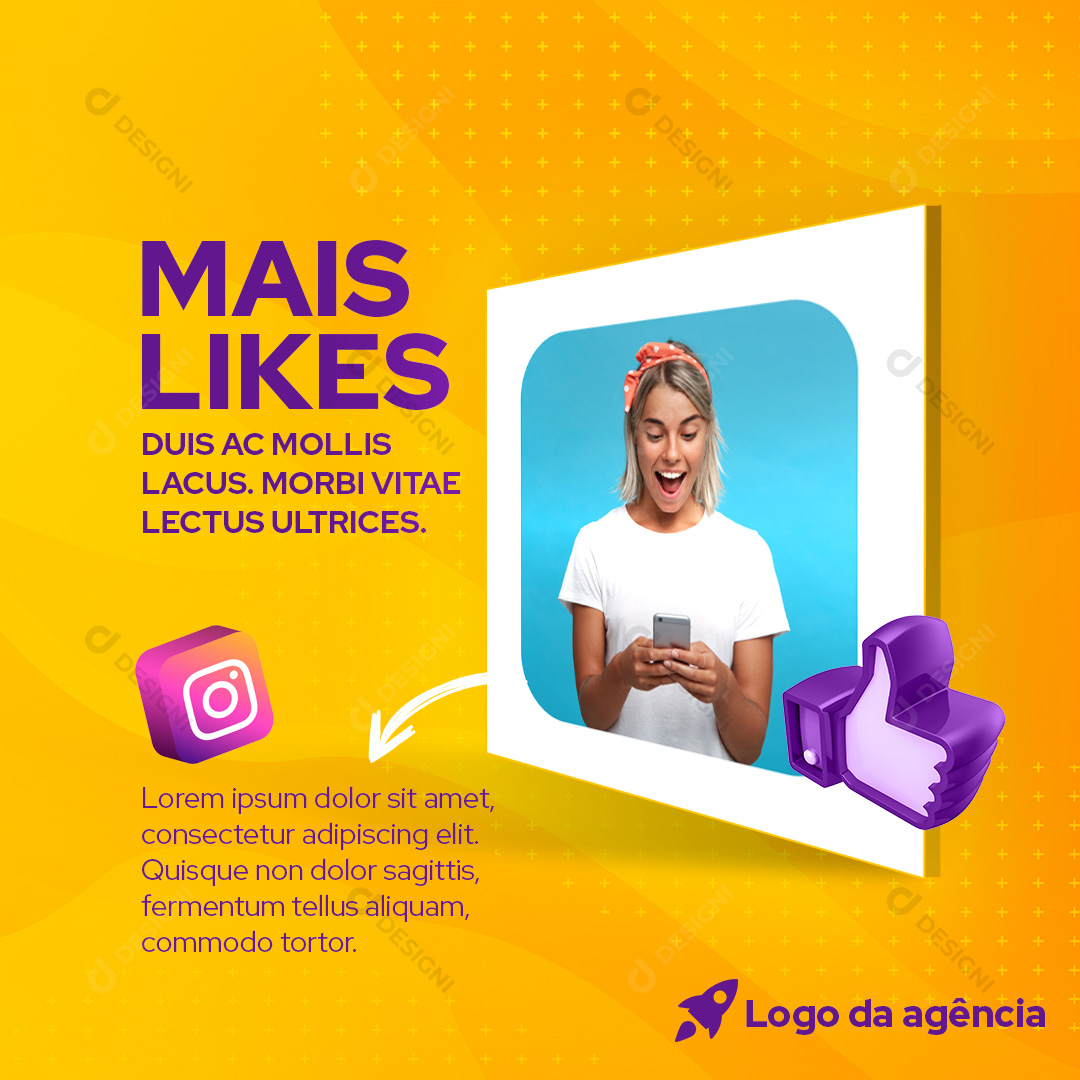 Agência de Marketing Social Media PSD Editável