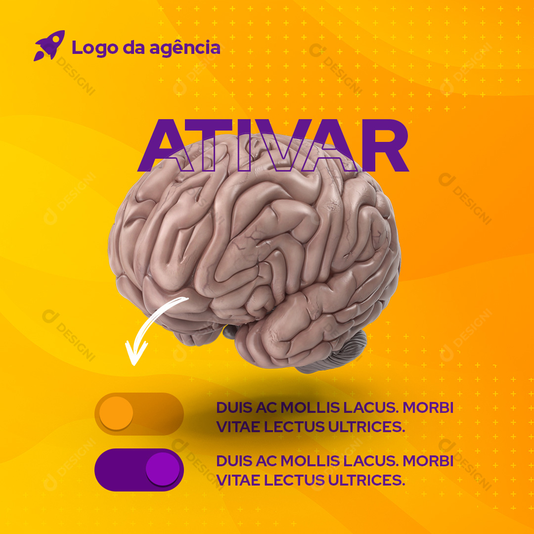 Agência de Marketing Social Media PSD Editável