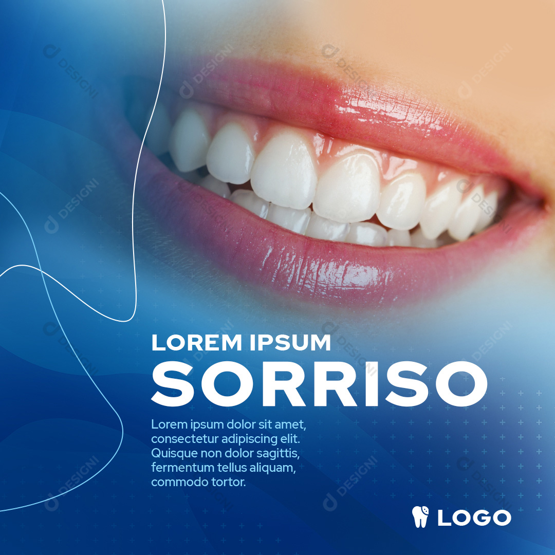 Dentista Social Media PSD Editável Sorriso