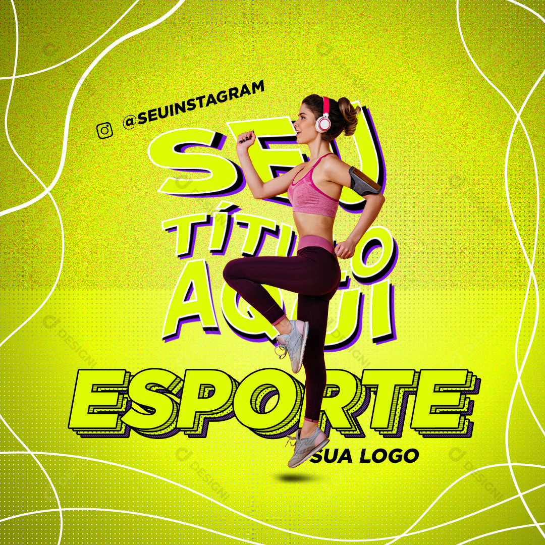 Esporte Social Media PSD Editável