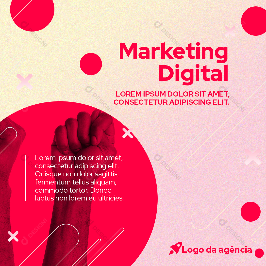 Agência de Marketing Digital Social Media PSD Editável