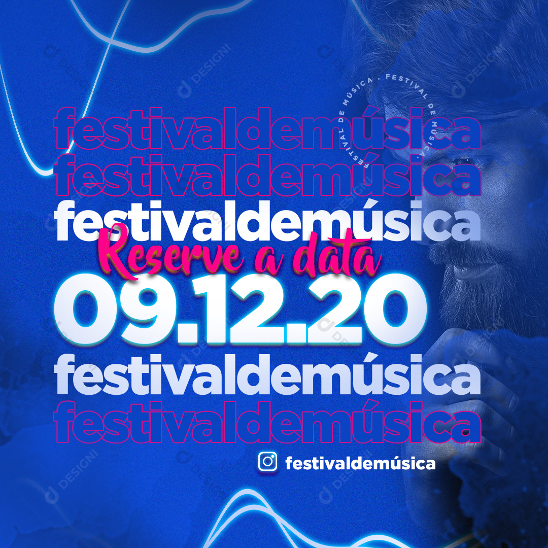 Festival de Música Social Media PSD Editável
