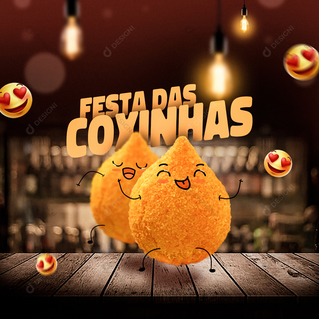 Festas das Coxinhas Social Media PSD Editável