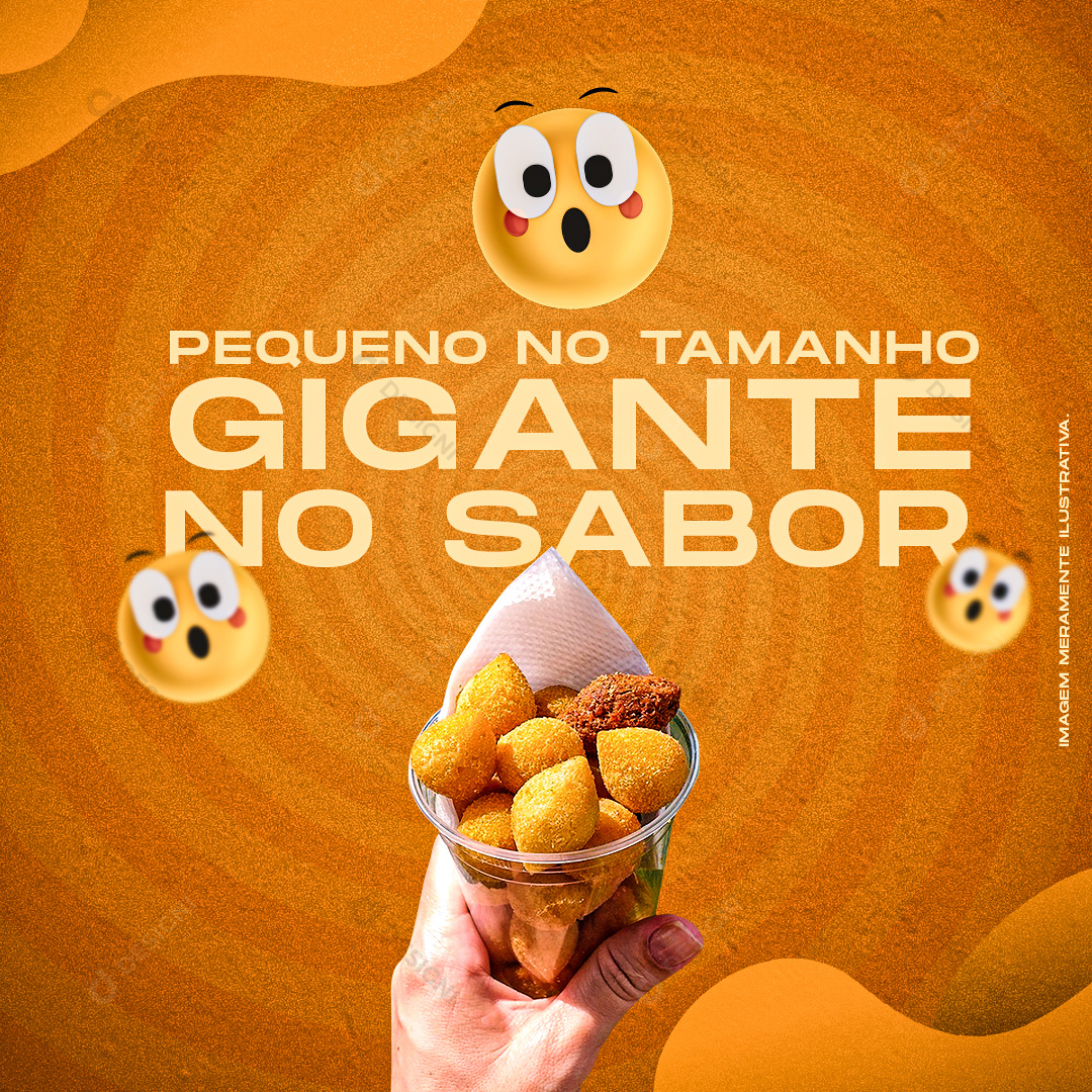 Coxinhas Gigante No Sabor Social Media PSD Editável