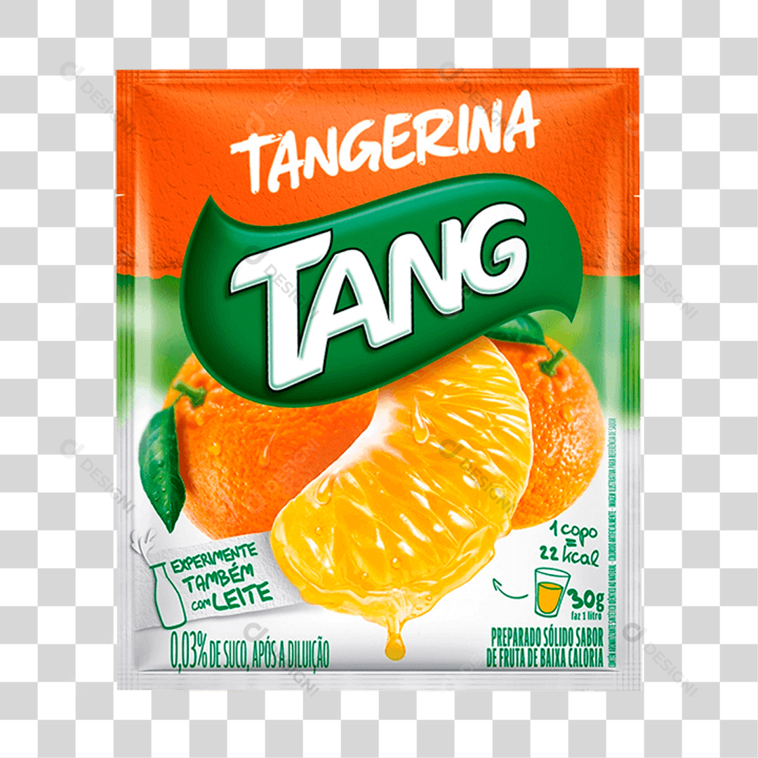 Suco Tang Tangerina 25g PNG Transparente