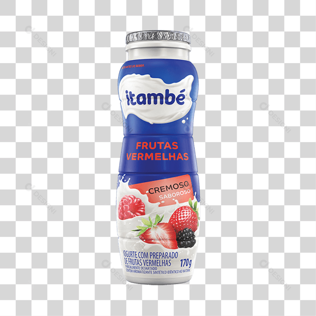 Iogurte Itambé Frutas Vermelhas 170g PNG Transparente