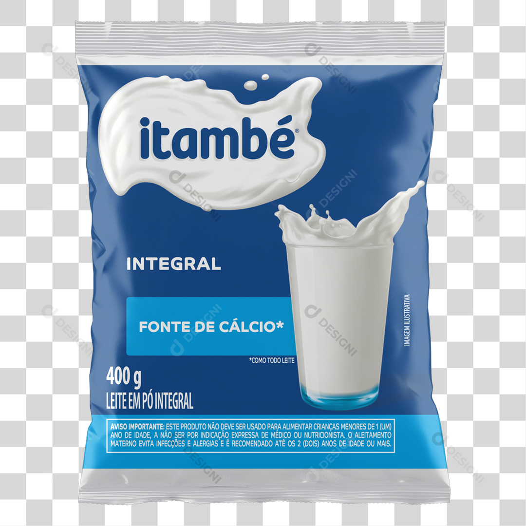 Leite em Pó Integral Itambé 400G PNG Transparente