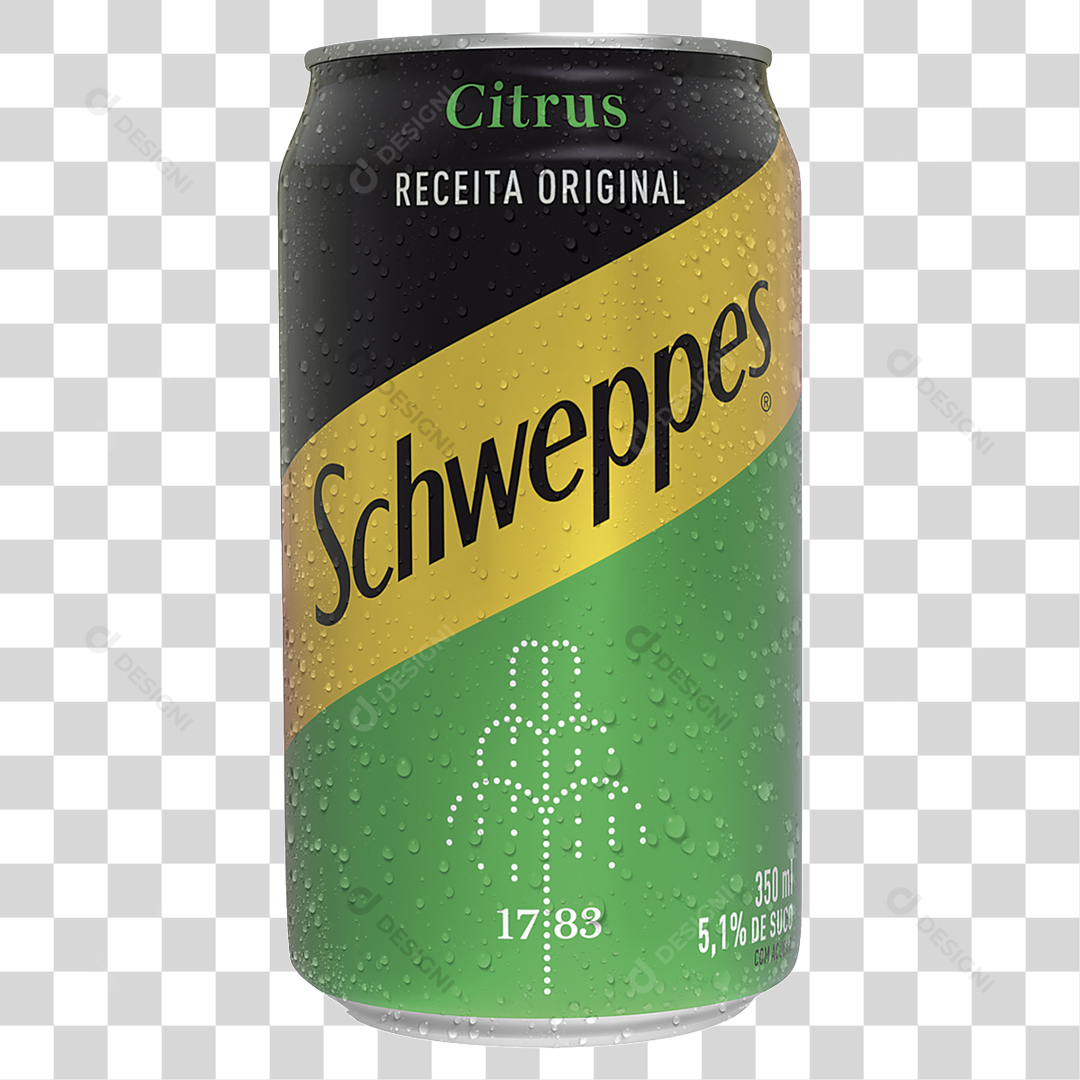 Schweppes Citrus 350Ml PNG Transparente Sem Fundo