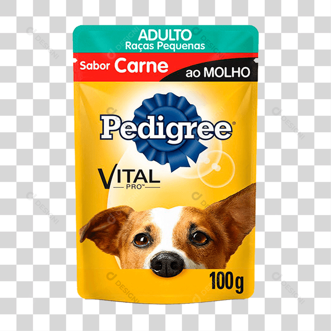 Pedigree Vital Pro Adulto Sabor Carne 100G PNG Transparente