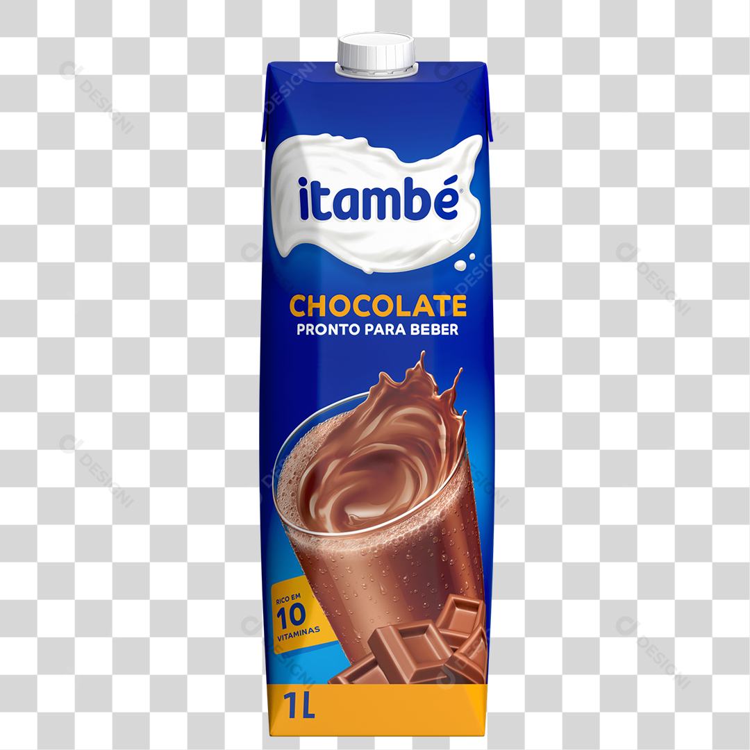 Bebida Láctea Itambé Chocolate 1L PNG Transparente