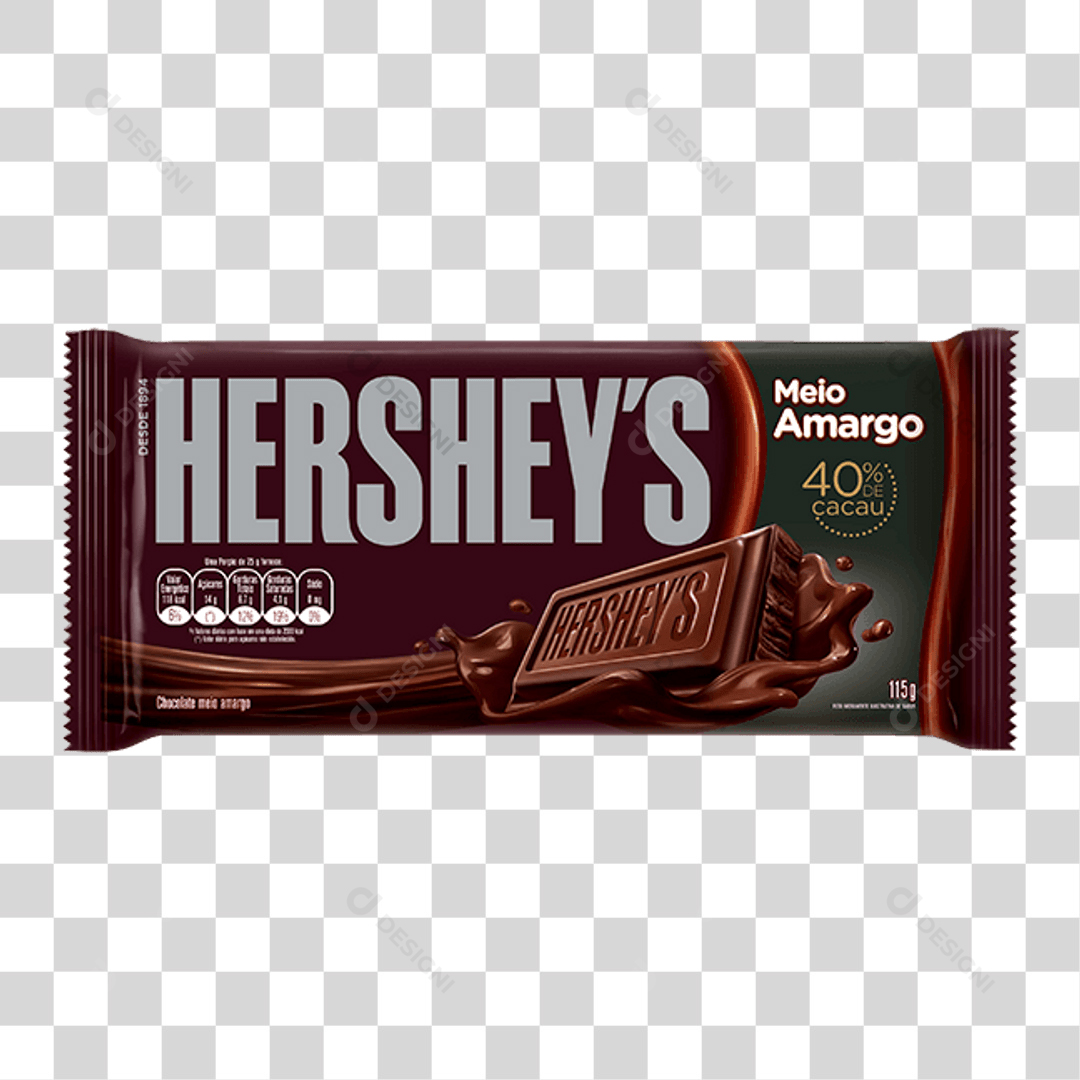 Chocolate Meio Amargo Hersheys 115g