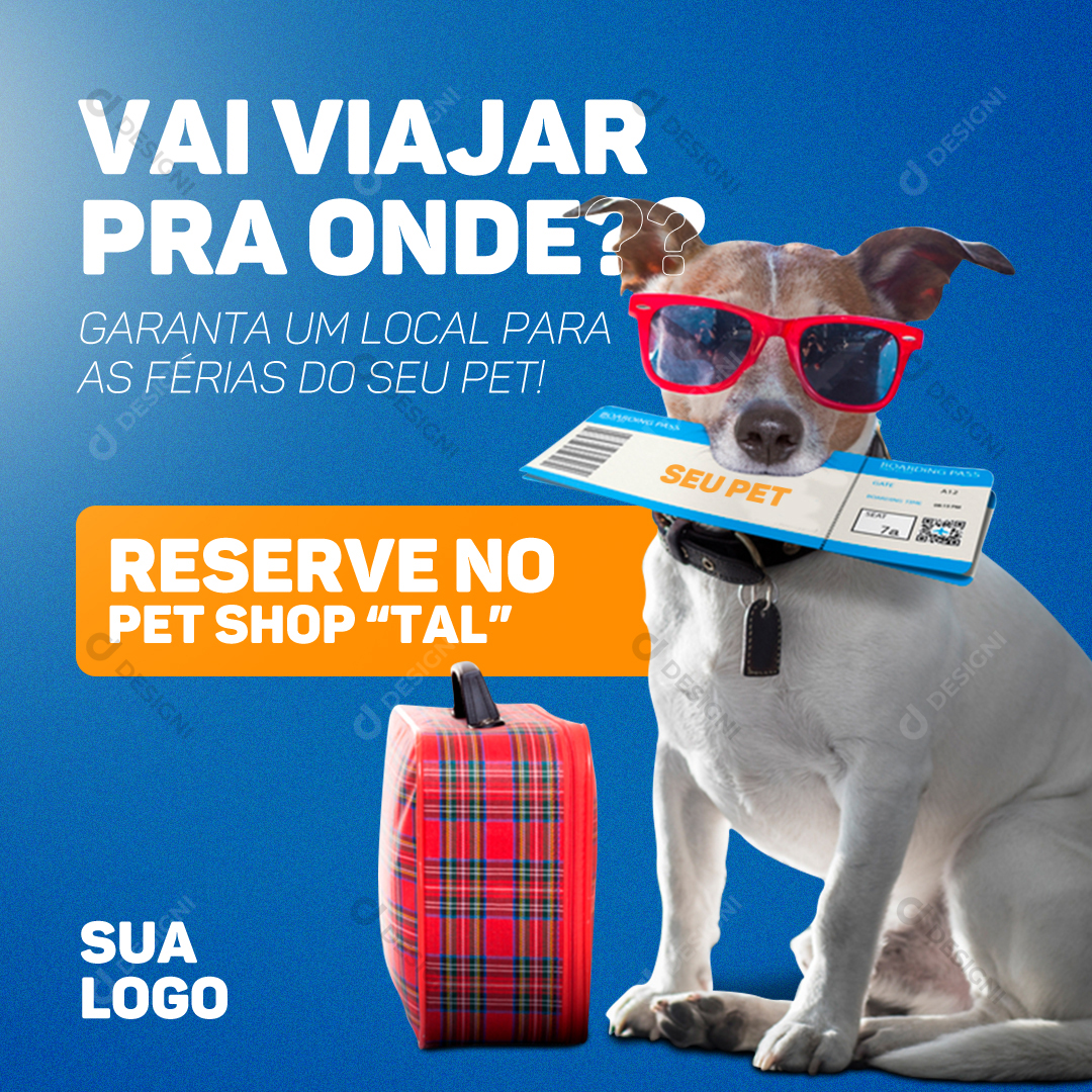 Pet Shop Social Media PSD Editável