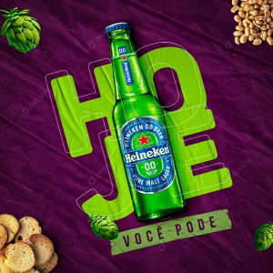 Cerveja Heineken Hoje Você Pode Bares Social Media PSD Editável