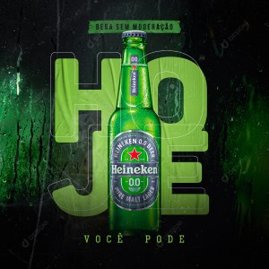 Cerveja Heineken Bares Social Media PSD Editável
