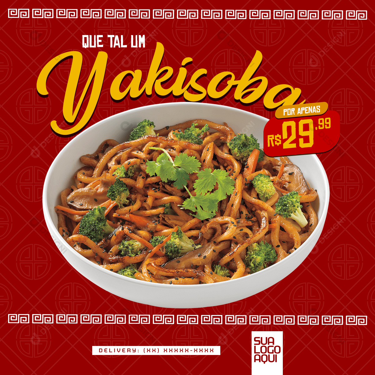 Que Tal Um Yakisoba Social Media PSD Editável