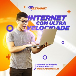 Internet Com Ultra Velocidade Social Media PSD Editável