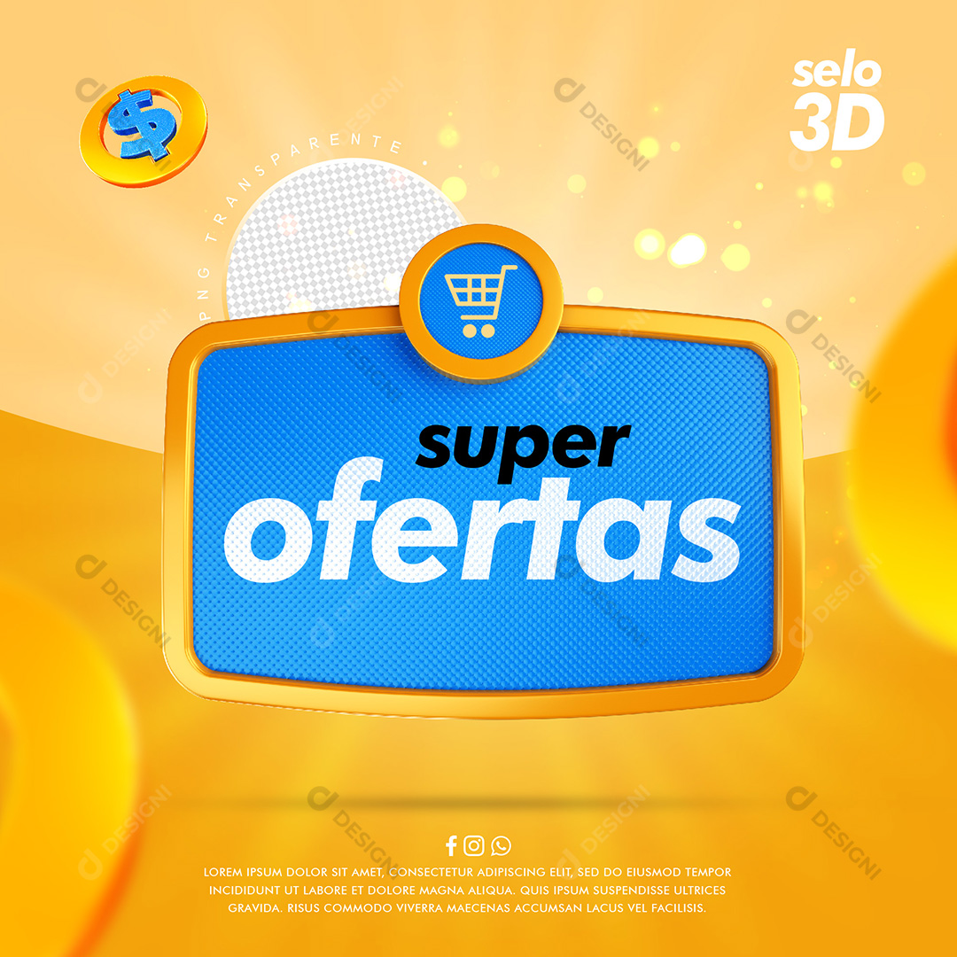 Elementos Etiqueta Super Oferta PSD + PNG