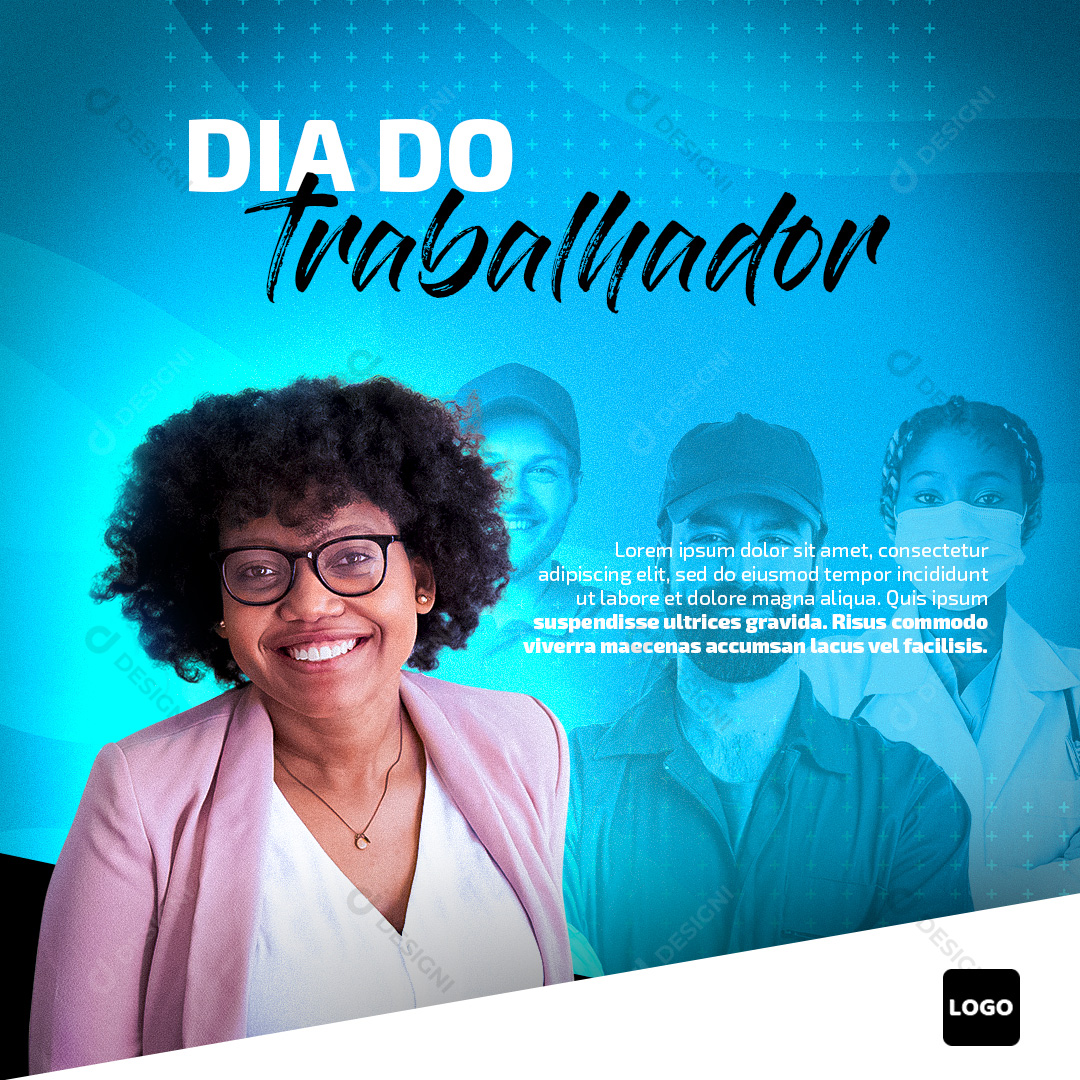 Dia do Trabalhador Social Media PSD Editável Data Comemorativa