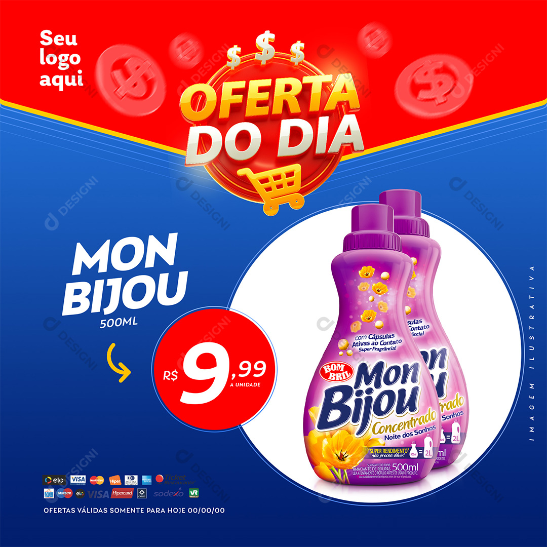 Oferta do Dia Supermercado Mon Bijou PSD Editável