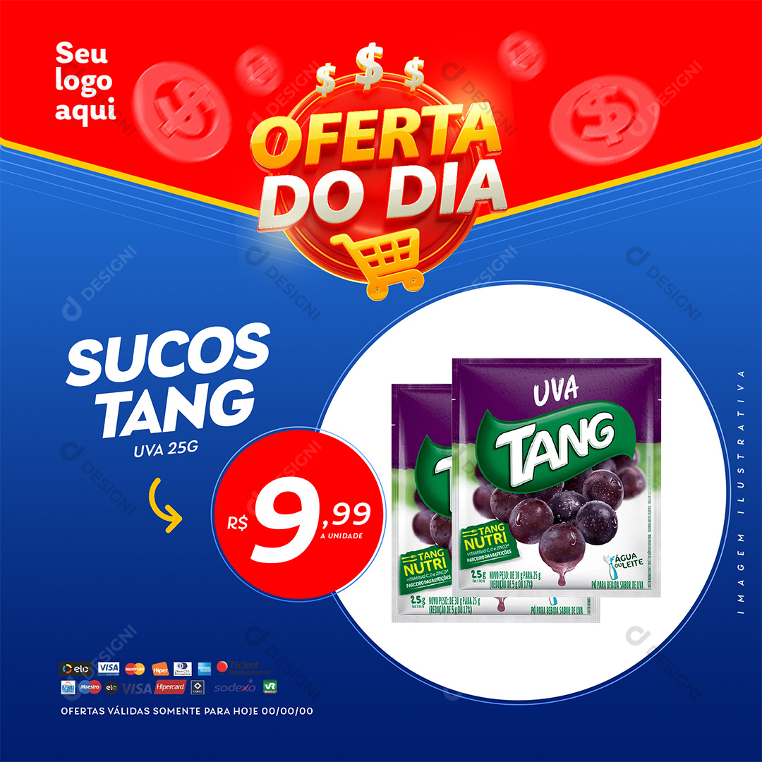 Oferta Do Dia Supermercado Cerveja Skol Lata PSD Editável