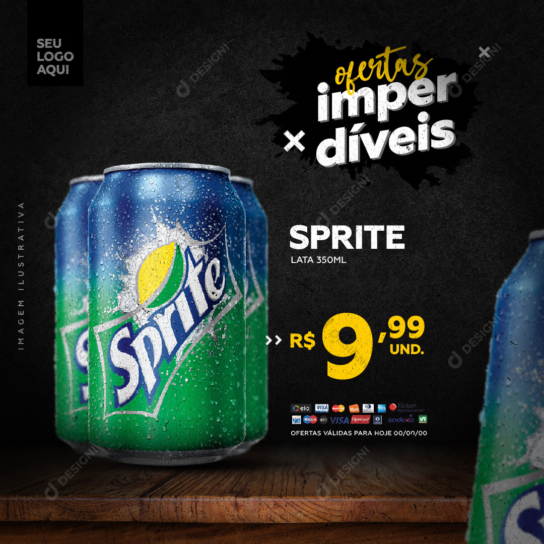 Ofertas Imperdíveis Distribuidora Refrigerante Sprite PSD Editável