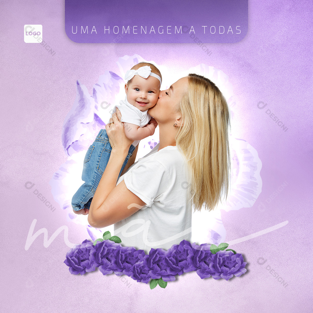 Feliz Dia Das Mães Social Media PSD Editável